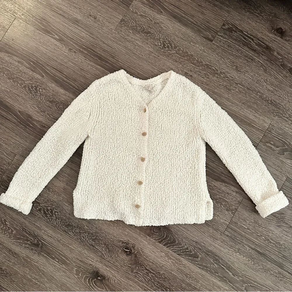 J. Jill nylon textured cardigan sweater
